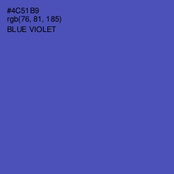 #4C51B9 - Blue Violet Color Image