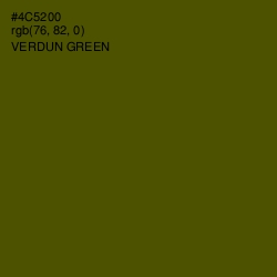 #4C5200 - Verdun Green Color Image