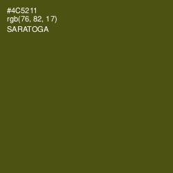 #4C5211 - Saratoga Color Image