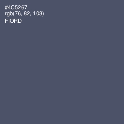 #4C5267 - Fiord Color Image