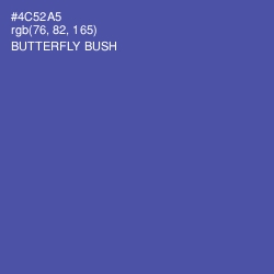 #4C52A5 - Butterfly Bush Color Image