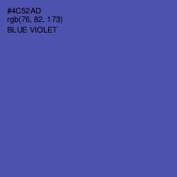 #4C52AD - Blue Violet Color Image