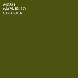 #4C5311 - Saratoga Color Image