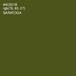 #4C531B - Saratoga Color Image