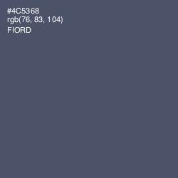 #4C5368 - Fiord Color Image