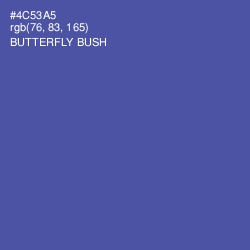 #4C53A5 - Butterfly Bush Color Image