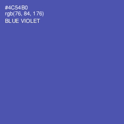 #4C54B0 - Blue Violet Color Image