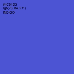 #4C54D3 - Indigo Color Image