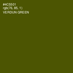 #4C5501 - Verdun Green Color Image