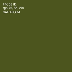 #4C551D - Saratoga Color Image