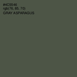 #4C5546 - Gray Asparagus Color Image