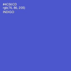 #4C56CD - Indigo Color Image