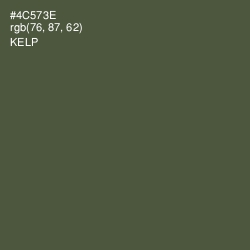 #4C573E - Kelp Color Image