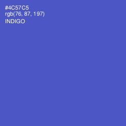 #4C57C5 - Indigo Color Image
