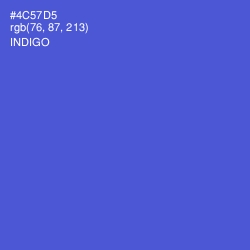 #4C57D5 - Indigo Color Image