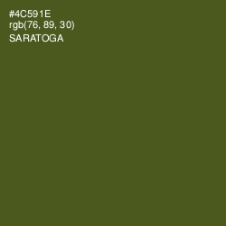 #4C591E - Saratoga Color Image