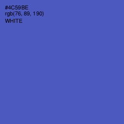 #4C59BE - Blue Violet Color Image