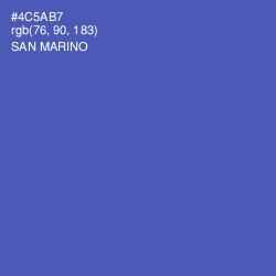 #4C5AB7 - San Marino Color Image