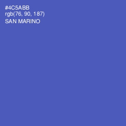 #4C5ABB - San Marino Color Image