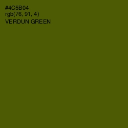 #4C5B04 - Verdun Green Color Image