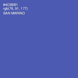 #4C5BB1 - San Marino Color Image