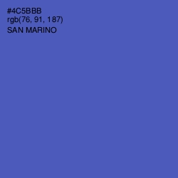 #4C5BBB - San Marino Color Image