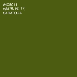 #4C5C11 - Saratoga Color Image