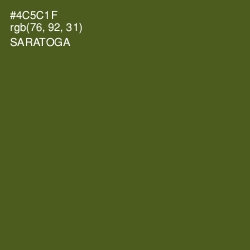 #4C5C1F - Saratoga Color Image