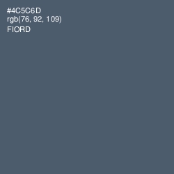 #4C5C6D - Fiord Color Image