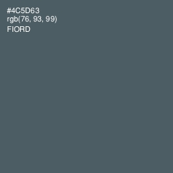 #4C5D63 - Fiord Color Image