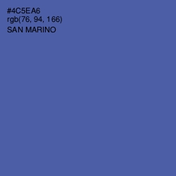 #4C5EA6 - San Marino Color Image