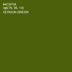 #4C5F0A - Verdun Green Color Image