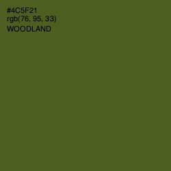 #4C5F21 - Woodland Color Image