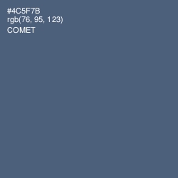 #4C5F7B - Comet Color Image