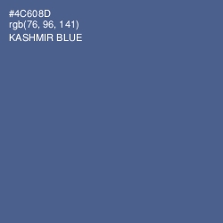 #4C608D - Kashmir Blue Color Image