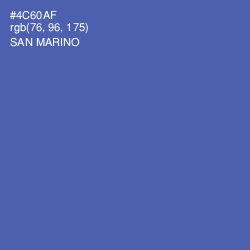 #4C60AF - San Marino Color Image
