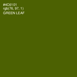 #4C6101 - Green Leaf Color Image