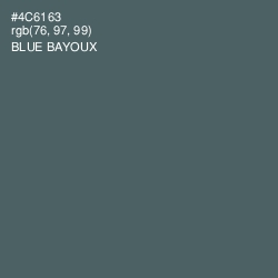 #4C6163 - Blue Bayoux Color Image