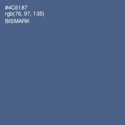 #4C6187 - Bismark Color Image