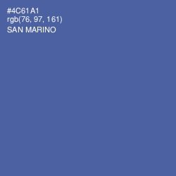 #4C61A1 - San Marino Color Image