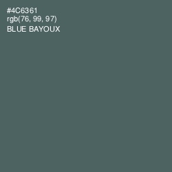#4C6361 - Blue Bayoux Color Image