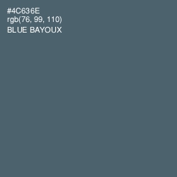 #4C636E - Blue Bayoux Color Image