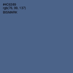 #4C6389 - Bismark Color Image