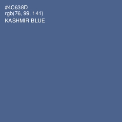 #4C638D - Kashmir Blue Color Image