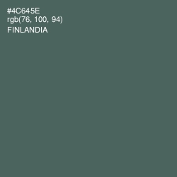 #4C645E - Finlandia Color Image