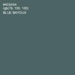 #4C6464 - Blue Bayoux Color Image