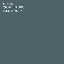 #4C6465 - Blue Bayoux Color Image