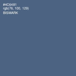 #4C6481 - Bismark Color Image