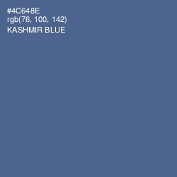 #4C648E - Kashmir Blue Color Image