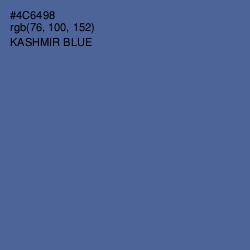 #4C6498 - Kashmir Blue Color Image